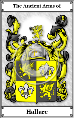 Hallare Family Crest Download (JPG)  Book Plated - 150 DPI