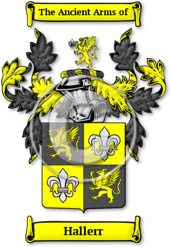 Hallerr Family Crest Download (jpg) Legacy Series - 150 DPI