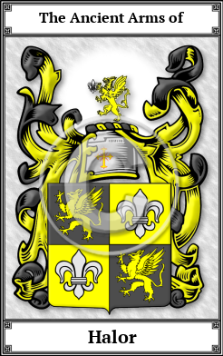 Halor Family Crest Download (JPG) Book Plated - 600 DPI