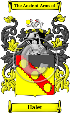 Halet Family Crest/Coat of Arms