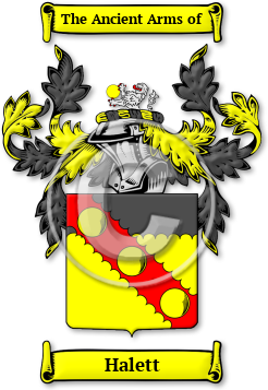 Halett Family Crest Download (jpg) Legacy Series - 150 DPI