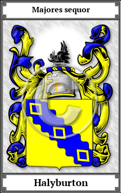 Halyburton Family Crest Download (JPG)  Book Plated - 150 DPI