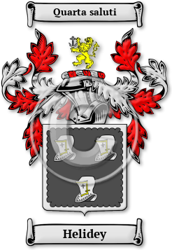 Helidey Family Crest Download (jpg) Legacy Series - 150 DPI