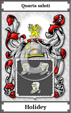 Holidey Family Crest Download (JPG)  Book Plated - 150 DPI