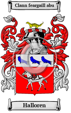 Halloren Crest of Meaning, Name Coats Arms Family Family History, &