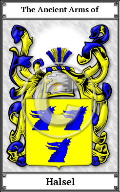 Halsel Family Crest Download (JPG)  Book Plated - 150 DPI