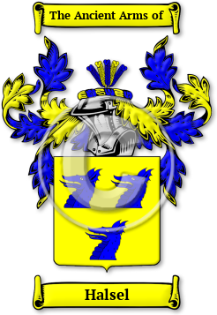Halsel Family Crest Download (jpg) Legacy Series - 150 DPI