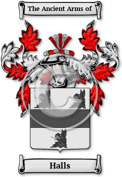 Halls Family Crest Download (jpg) Legacy Series - 150 DPI