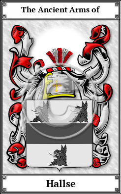 Hallse Family Crest Download (JPG)  Book Plated - 150 DPI
