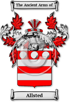 Allsted Family Crest Download (jpg) Legacy Series - 150 DPI