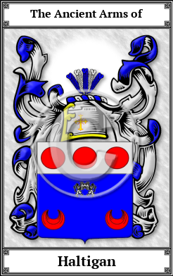 Haltigan Family Crest Download (JPG)  Book Plated - 150 DPI