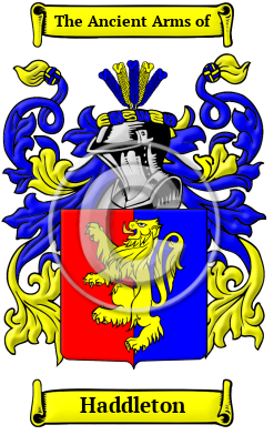Haddleton Family Crest/Coat of Arms