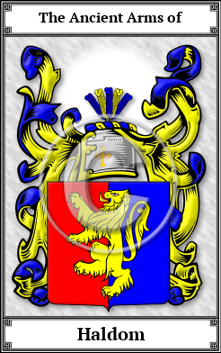 Haldom Family Crest Download (JPG)  Book Plated - 150 DPI