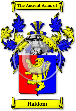 Haldom Family Crest Download (jpg) Legacy Series - 150 DPI