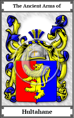 Hultahane Family Crest Download (JPG)  Book Plated - 150 DPI