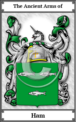 Ham Family Crest Download (JPG) Book Plated - 600 DPI