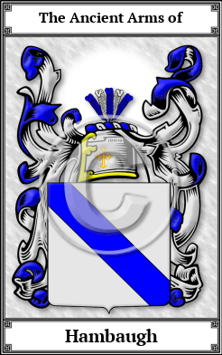 Hambaugh Family Crest Download (JPG)  Book Plated - 150 DPI