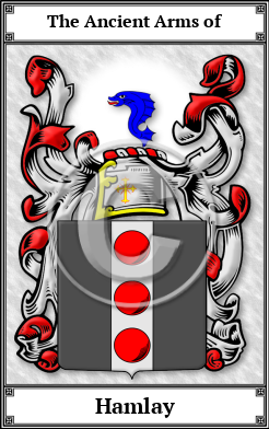 Hamlay Family Crest Download (JPG)  Book Plated - 150 DPI