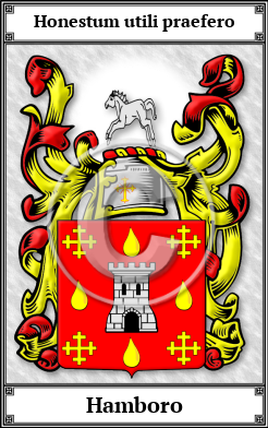 Hamboro Family Crest Download (JPG)  Book Plated - 150 DPI