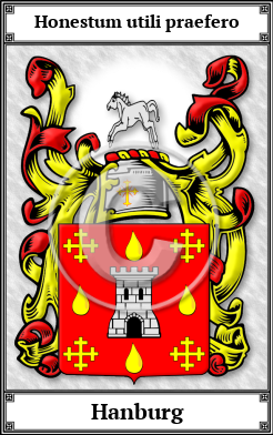 Hanburg Family Crest Download (JPG)  Book Plated - 150 DPI