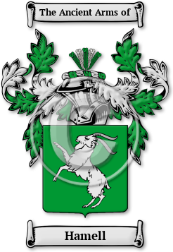 Hamell Family Crest Download (jpg) Legacy Series - 150 DPI