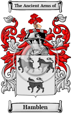 Hamblen Family Crest/Coat of Arms