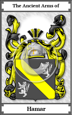 Hamar Family Crest Download (JPG) Book Plated - 600 DPI