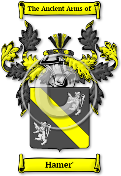 Hamer' Family Crest Download (jpg) Legacy Series - 150 DPI