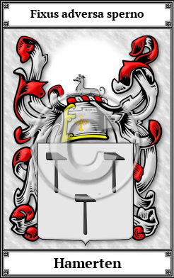 Hamerten Family Crest Download (JPG) Book Plated - 600 DPI
