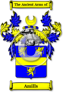 Amills Family Crest Download (jpg) Legacy Series - 150 DPI