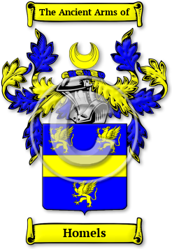 Homels Family Crest Download (jpg) Legacy Series - 150 DPI