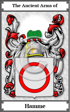 Hamme Family Crest Download (JPG)  Book Plated - 150 DPI
