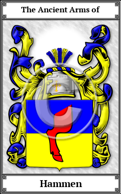 Hammen Family Crest Download (JPG)  Book Plated - 150 DPI