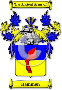 Hammen Family Crest Download (jpg) Legacy Series - 150 DPI