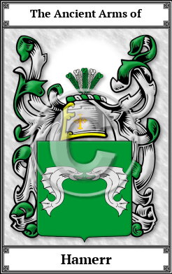 Hamerr Family Crest Download (JPG) Book Plated - 600 DPI
