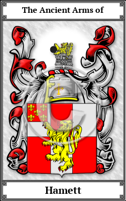 Hamett Family Crest Download (JPG) Book Plated - 600 DPI