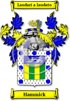 Hammick Family Crest Download (jpg) Legacy Series - 150 DPI