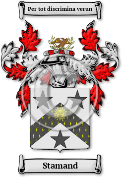 Stamand Family Crest Download (jpg) Legacy Series - 150 DPI