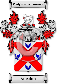 Amsdon Family Crest Download (jpg) Legacy Series - 150 DPI