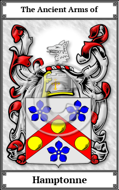 Hamptonne Family Crest Download (JPG)  Book Plated - 150 DPI