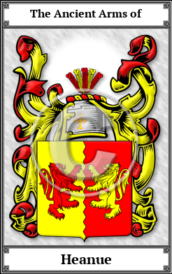 Heanue Family Crest Download (JPG)  Book Plated - 150 DPI