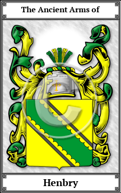 Henbry Family Crest Download (JPG)  Book Plated - 150 DPI