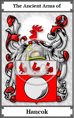 Hancok Family Crest Download (JPG) Book Plated - 600 DPI
