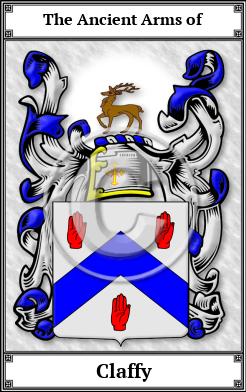 Claffy Family Crest Download (JPG)  Book Plated - 150 DPI