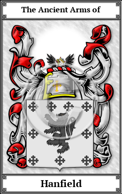 Hanfield Family Crest Download (JPG)  Book Plated - 150 DPI