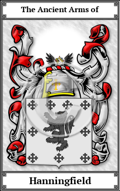 Hanningfield Family Crest Download (JPG) Book Plated - 600 DPI
