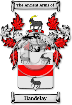 Handelay Family Crest Download (jpg) Legacy Series - 150 DPI