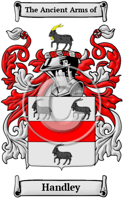 Handley Family Crest/Coat of Arms