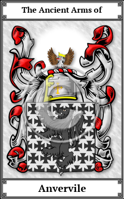 Anvervile Family Crest Download (JPG)  Book Plated - 150 DPI