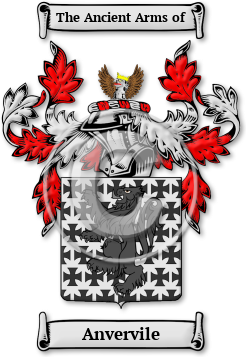 Anvervile Family Crest Download (jpg) Legacy Series - 150 DPI